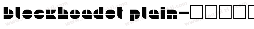 BlockheadOT Plain字体转换